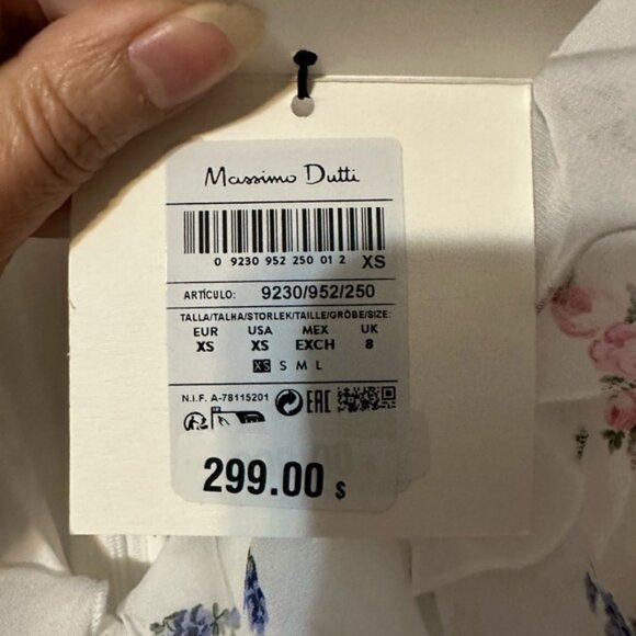 NWT Massimo Dutti Long Floral Dress - Picture 15 of 16